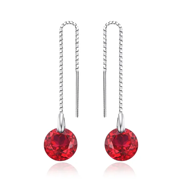 JewelryPalace Classico 5.6ct Orecchini Rubino Rosso Rotondi