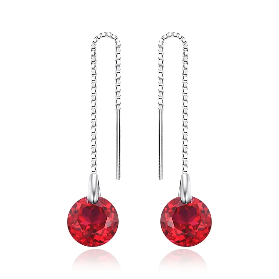 JewelryPalace Classico 5.6ct Orecchini Rubino Rosso Rotondi