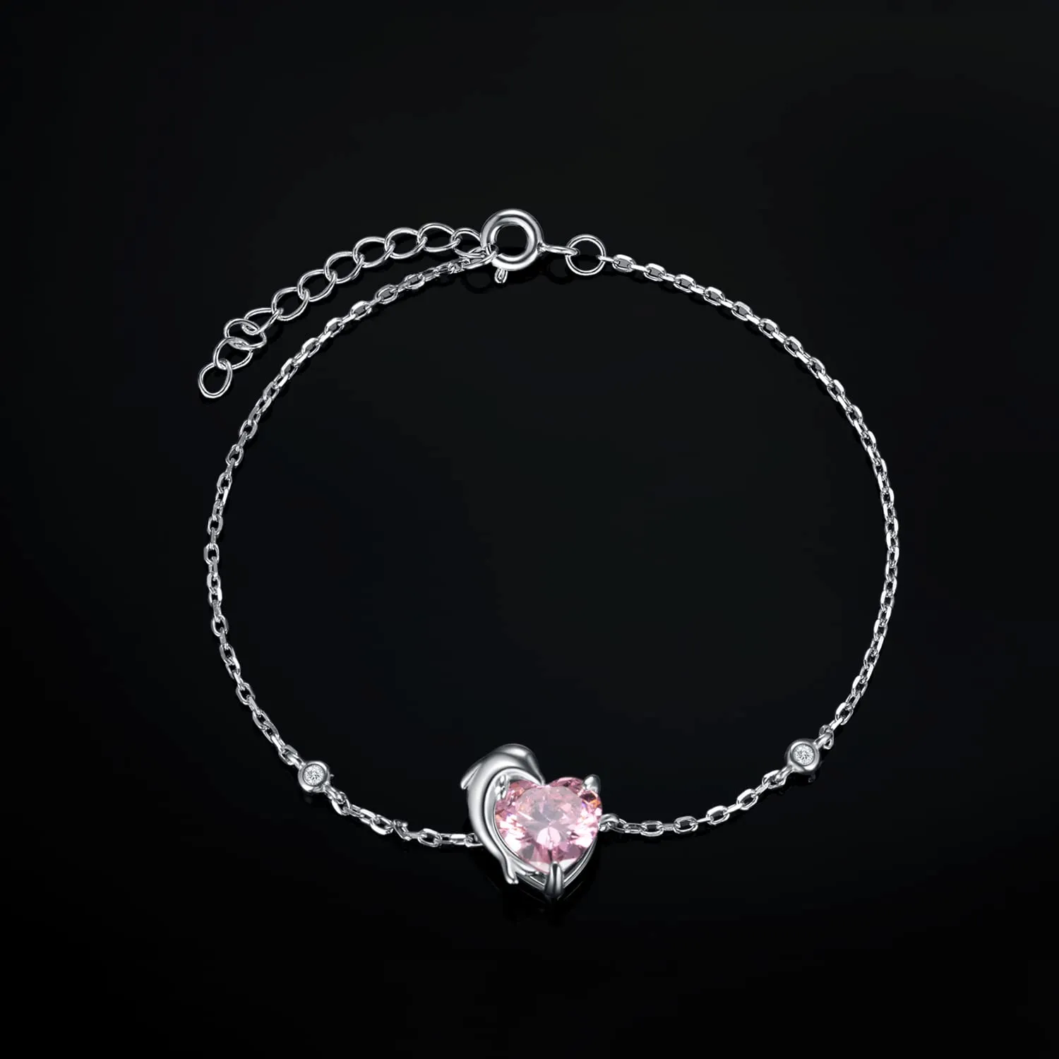 JewelryPalace Delfino 2.9ct Bracciale Argento Rosa