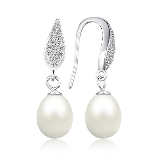 JewelryPalace Perle Acqua Dolce Orecchini Bottone Argento 6-10mm