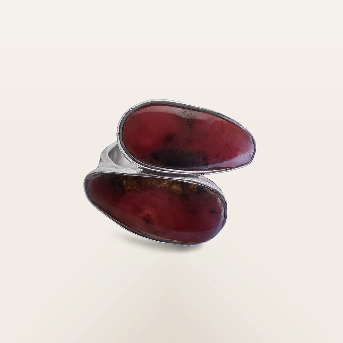 Alfredo Correnti Gea Contrarié Rodocrosite anello rosa