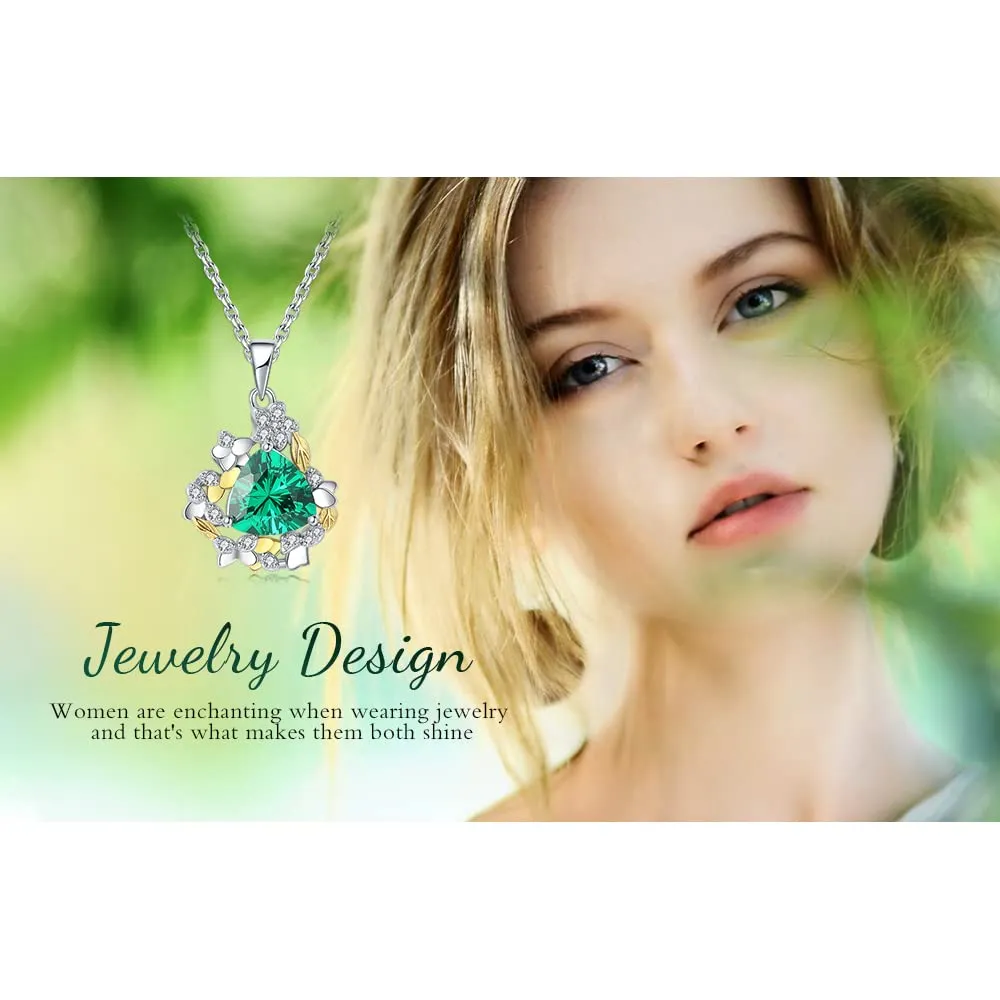 JewelryPalace Budino 1.7ct collana dorata smeraldo verde