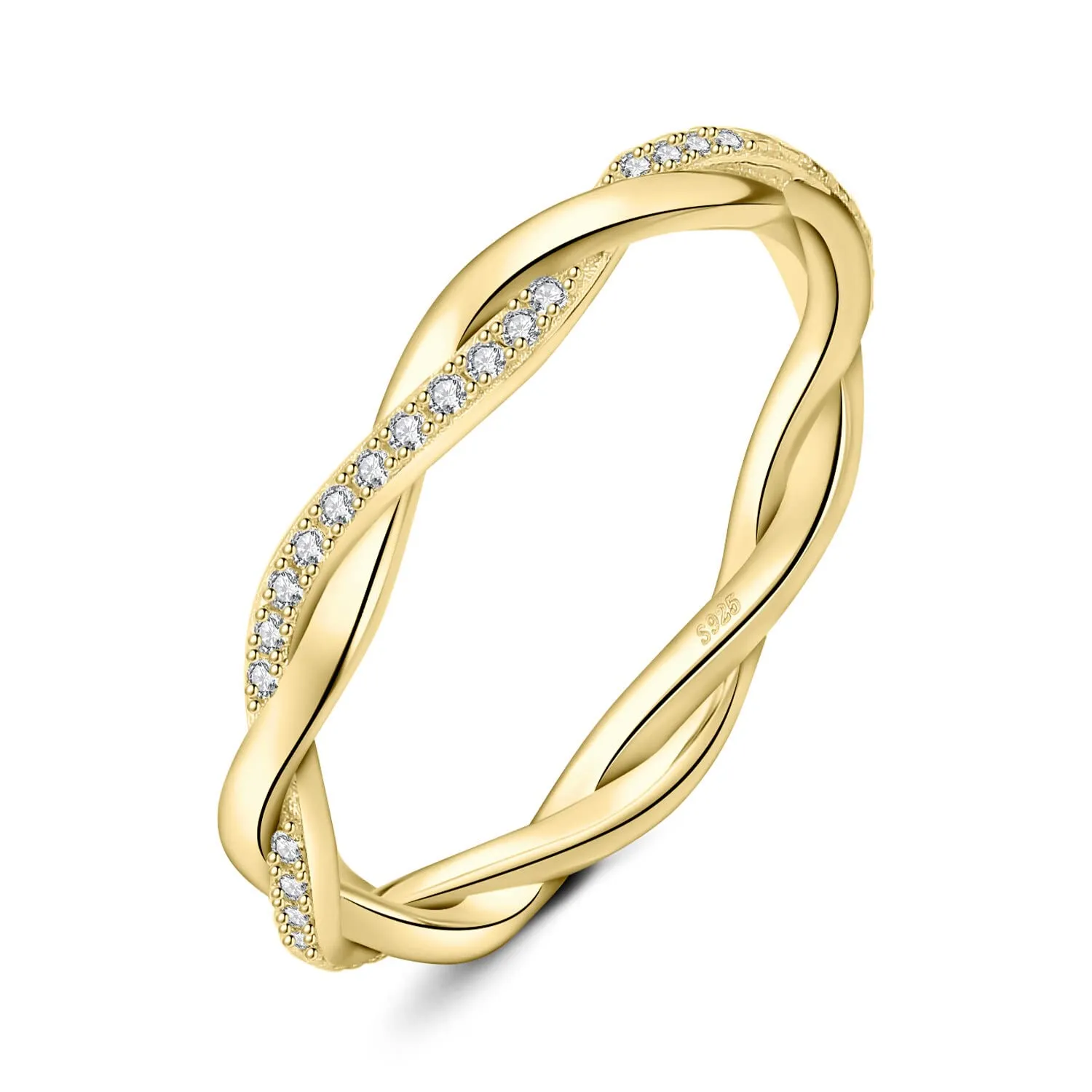 JewelryPalace Infinito Anello Argento 925 Moissanite