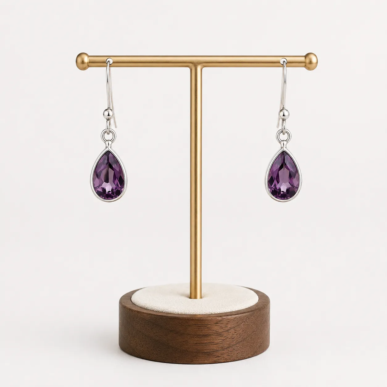 Victoria Jane Amethyst Teardrop orecchini argento ametista