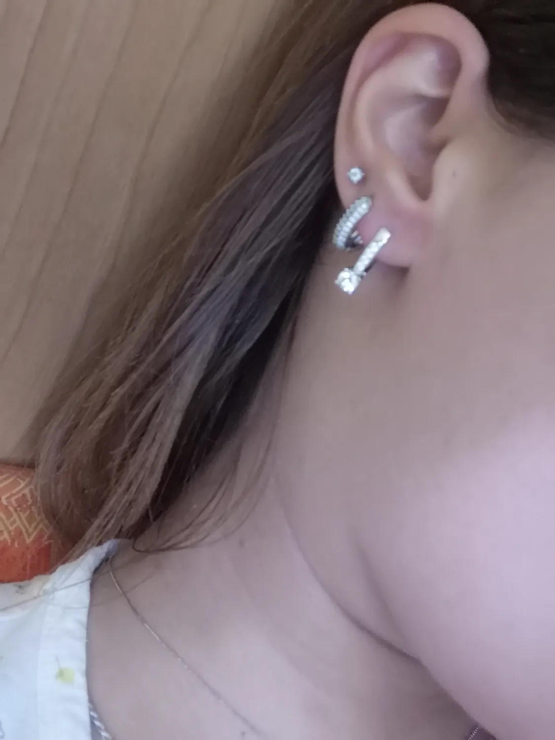 JewelryPalace 1ct orecchini a cerchio argento zirconia