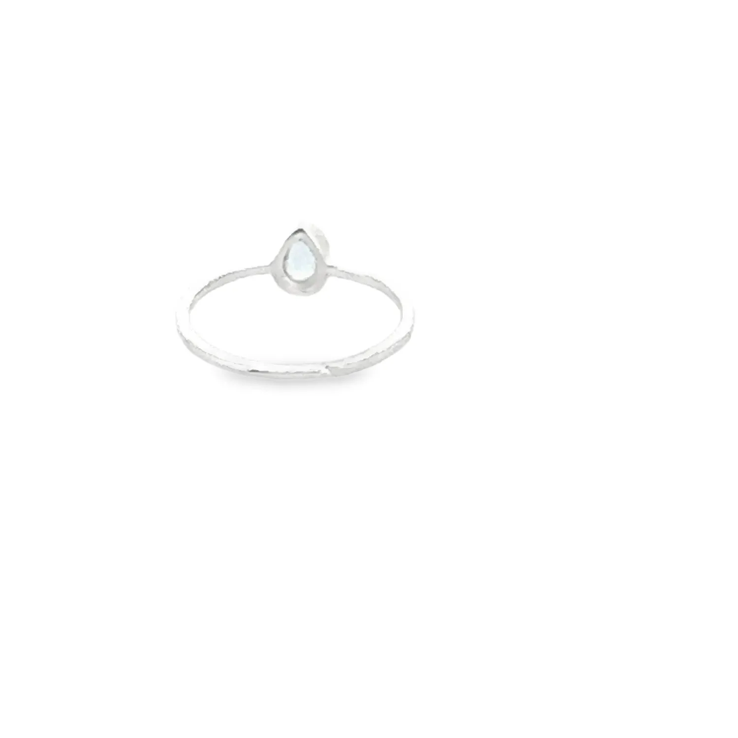 Victoria Jane Teardrop anello acquamarina argento goccia