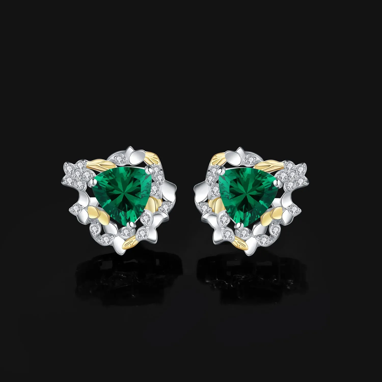 JewelryPalace Budino di Riso 2.5ct orecchini smeraldo verde