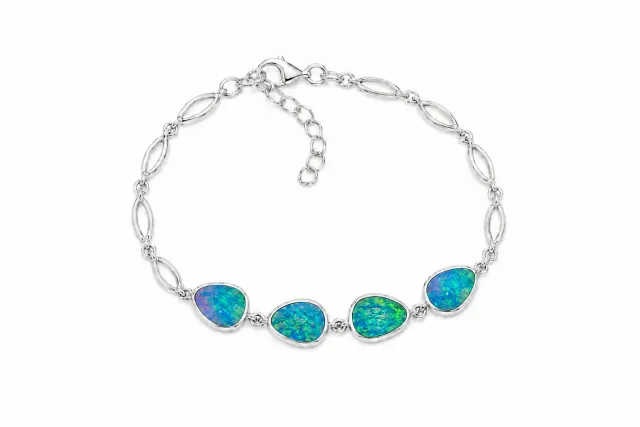 Victoria Jane Mother Earth 4 Opal bracciale argento opale