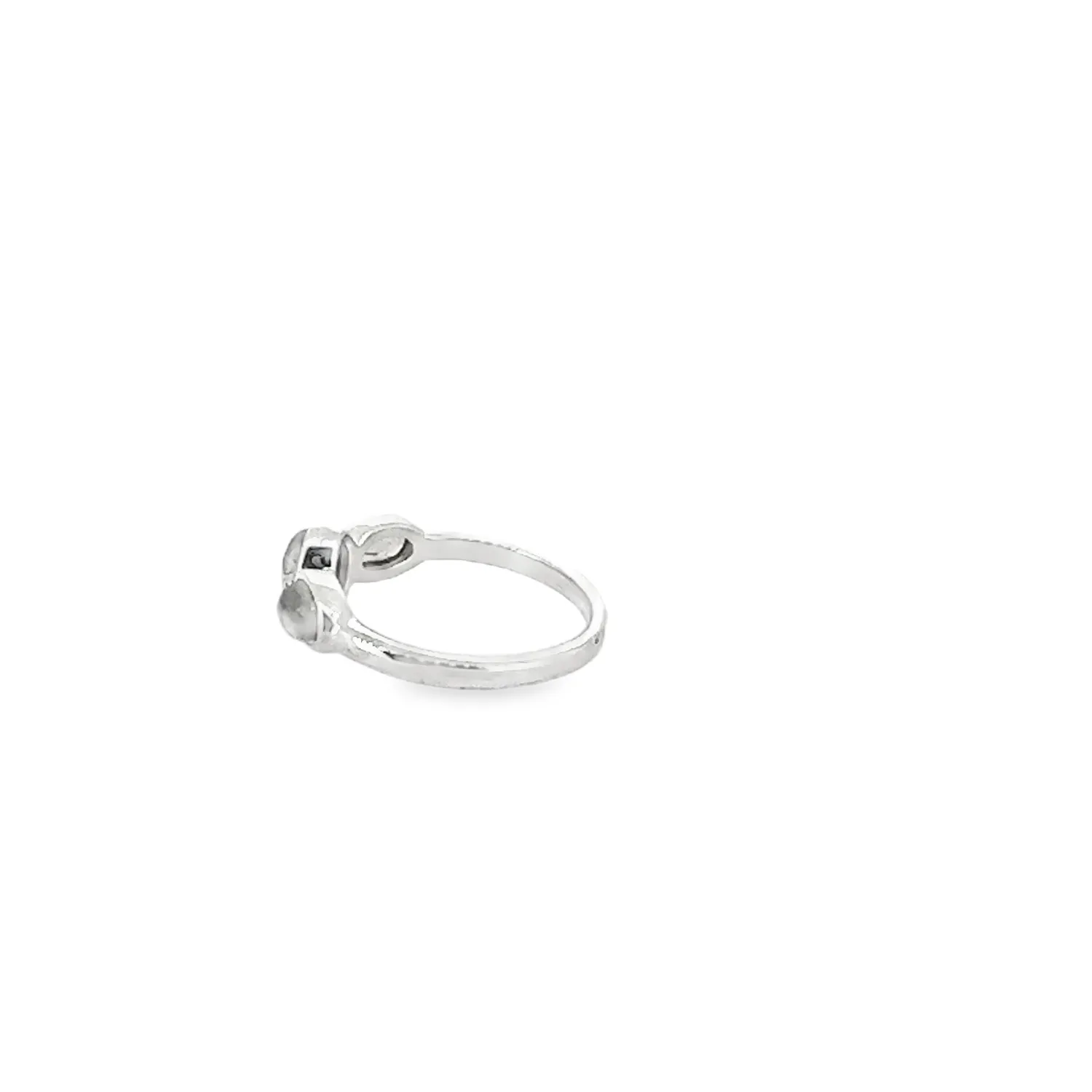 Victoria Jane Triple Moonstone anello argento 3 pietre