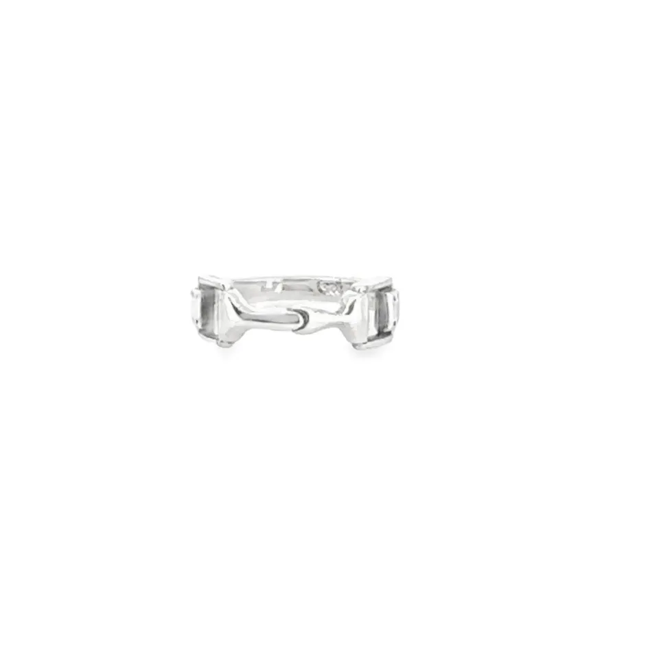 Victoria Jane Horse Bit anello argento morsetto