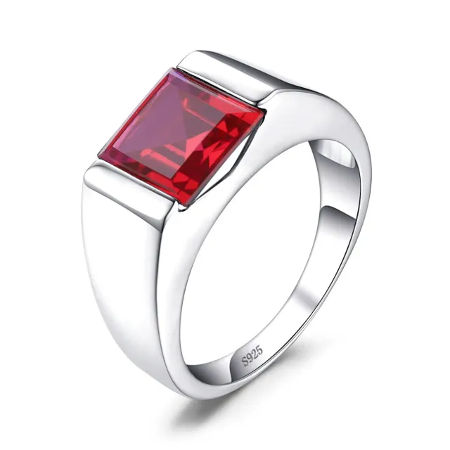 JewelryPalace Solitario 3.3ct Anello Uomo Argento 925