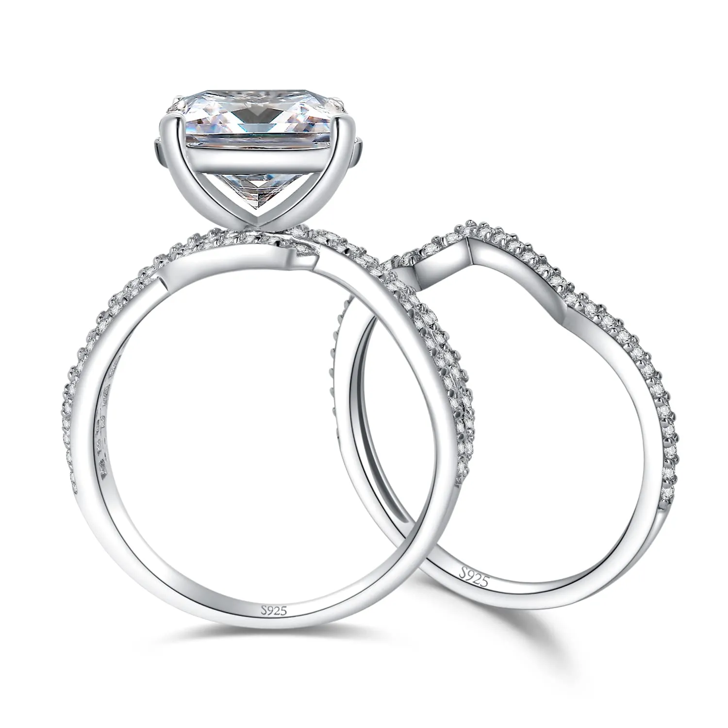 JewelryPalace Vintage Halo Anello Farfalla Zirconia Cuore