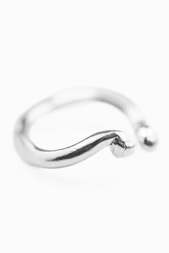Flor Rubaja Wave anello regolabile onda argento 925