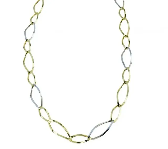 Gioielli Celiento collana bicolor oro 18kt 45 cm