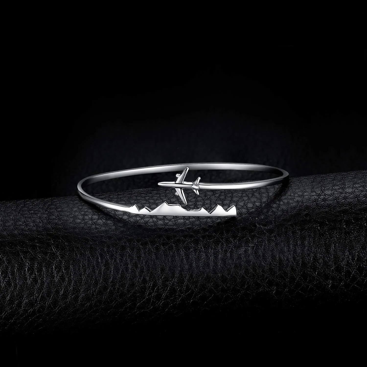 JewelryPalace Airplane bracciale argento 925 regolabile aperto