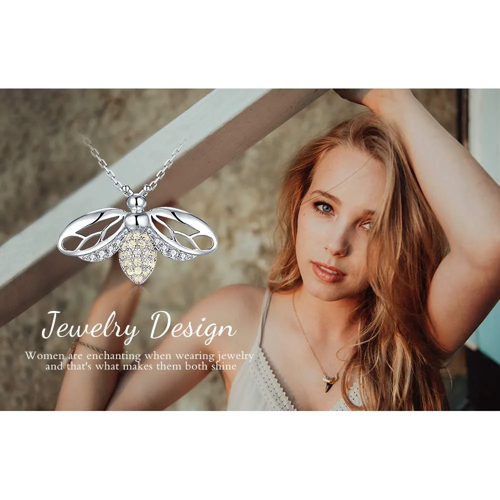 JewelryPalace Ali Vuote Collana Argento Dorato Zirconia