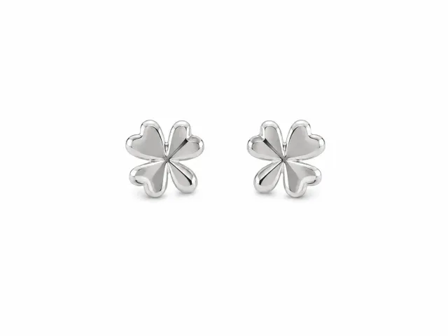 Victoria Jane Good Luck Clover orecchini argento in bottiglia