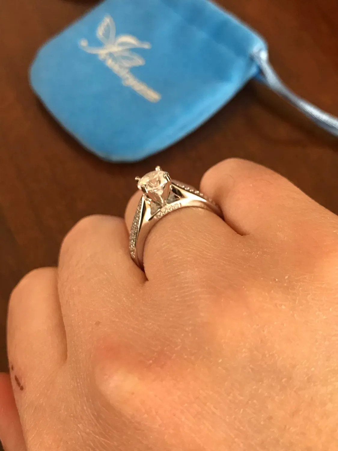 JewelryPalace Anniversario anello argento diamante simulato
