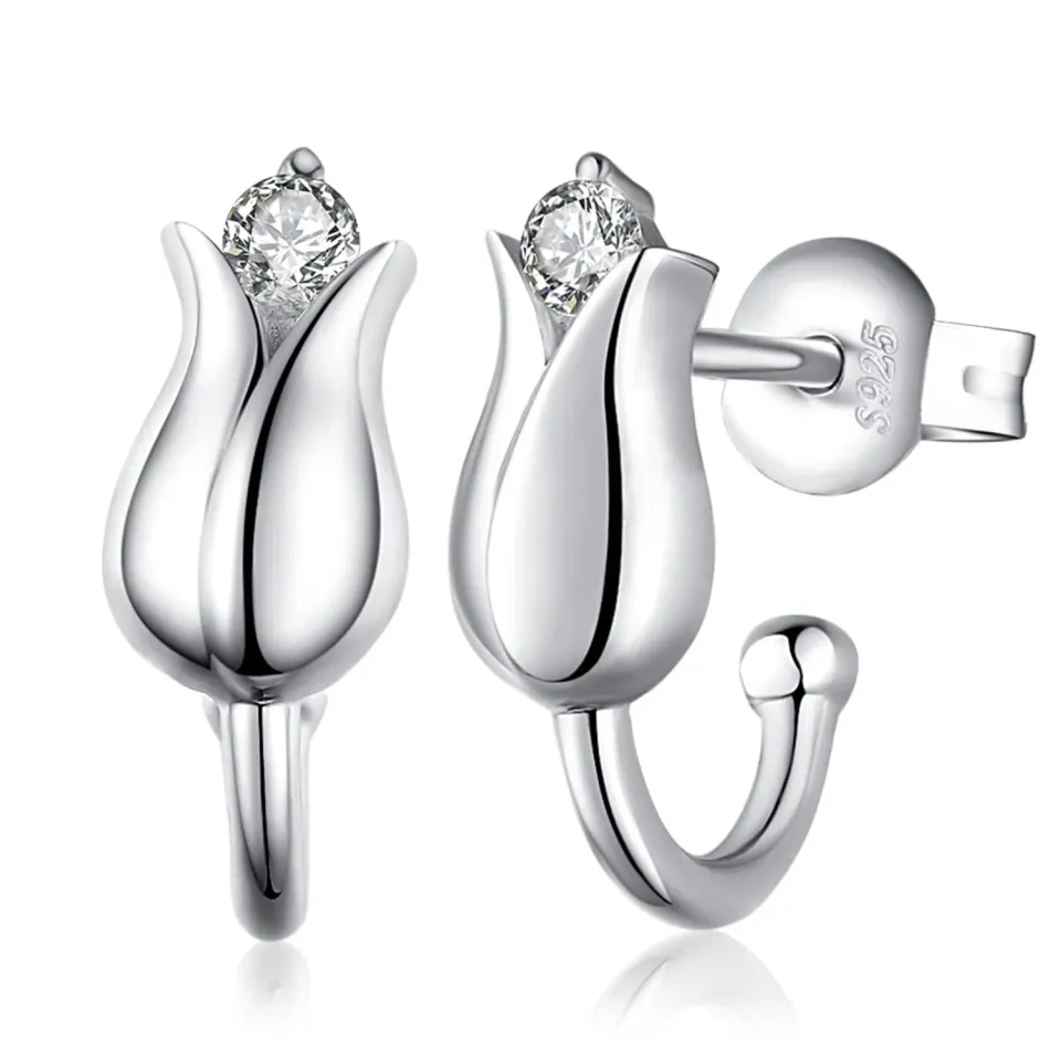 JewelryPalace Felicità Orecchini Argento 925 Mughetto Fiore