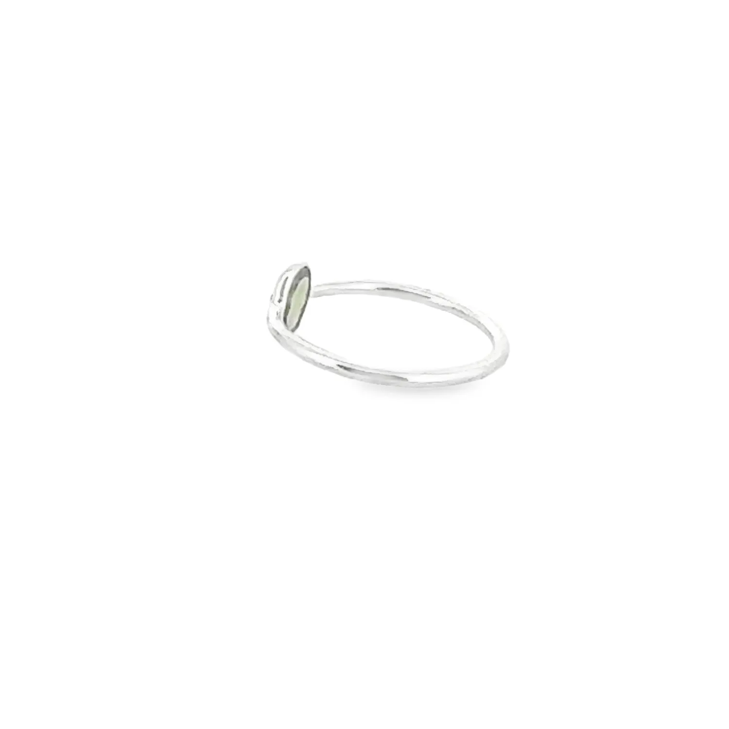 Victoria Jane Green Peridot anello argento pietra verde