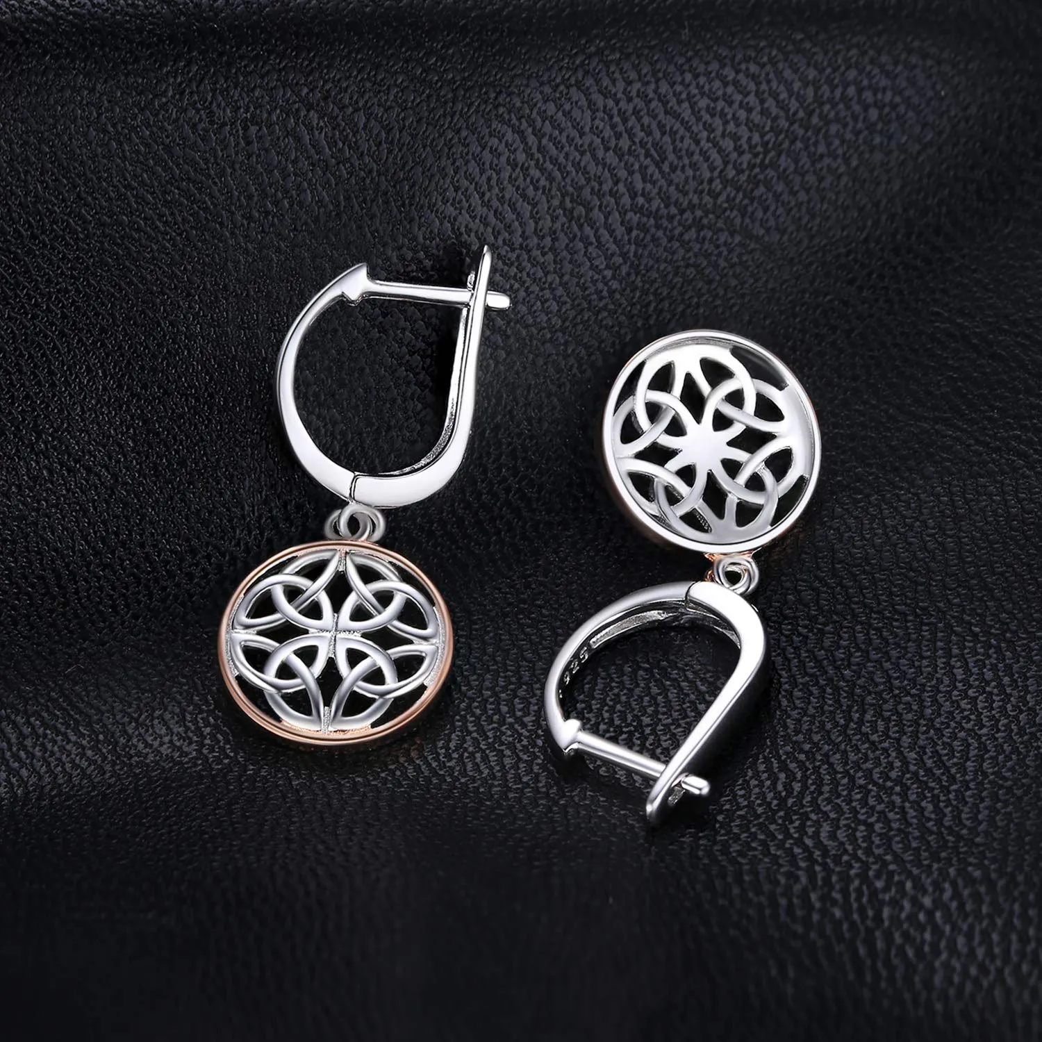 JewelryPalace Celtici Knots Orecchini Argento Pendenti Traforati