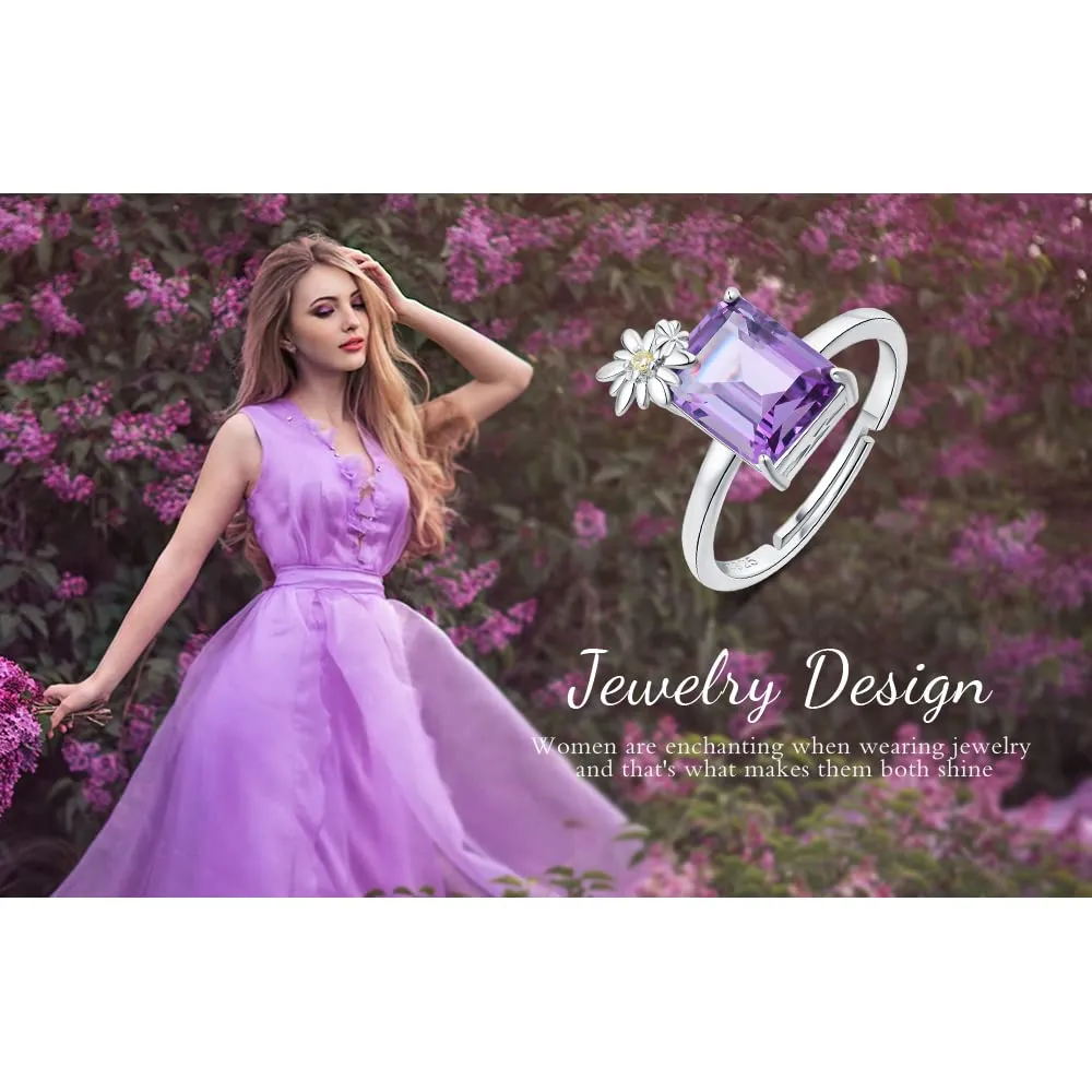 JewelryPalace Margherita 4ct anello argento alessandrite viola