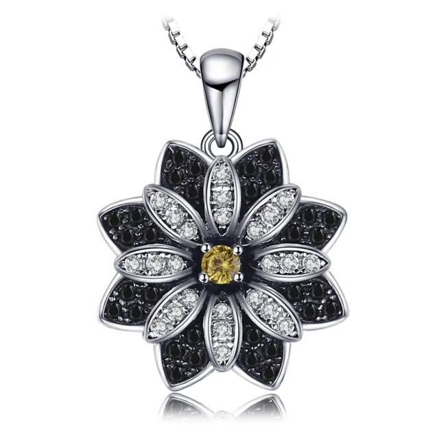 JewelryPalace Fiore Collana Argento Spinello Nero 45cm