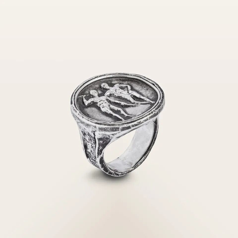 Alfredo Correnti Nesso Dioscuri anello in argento