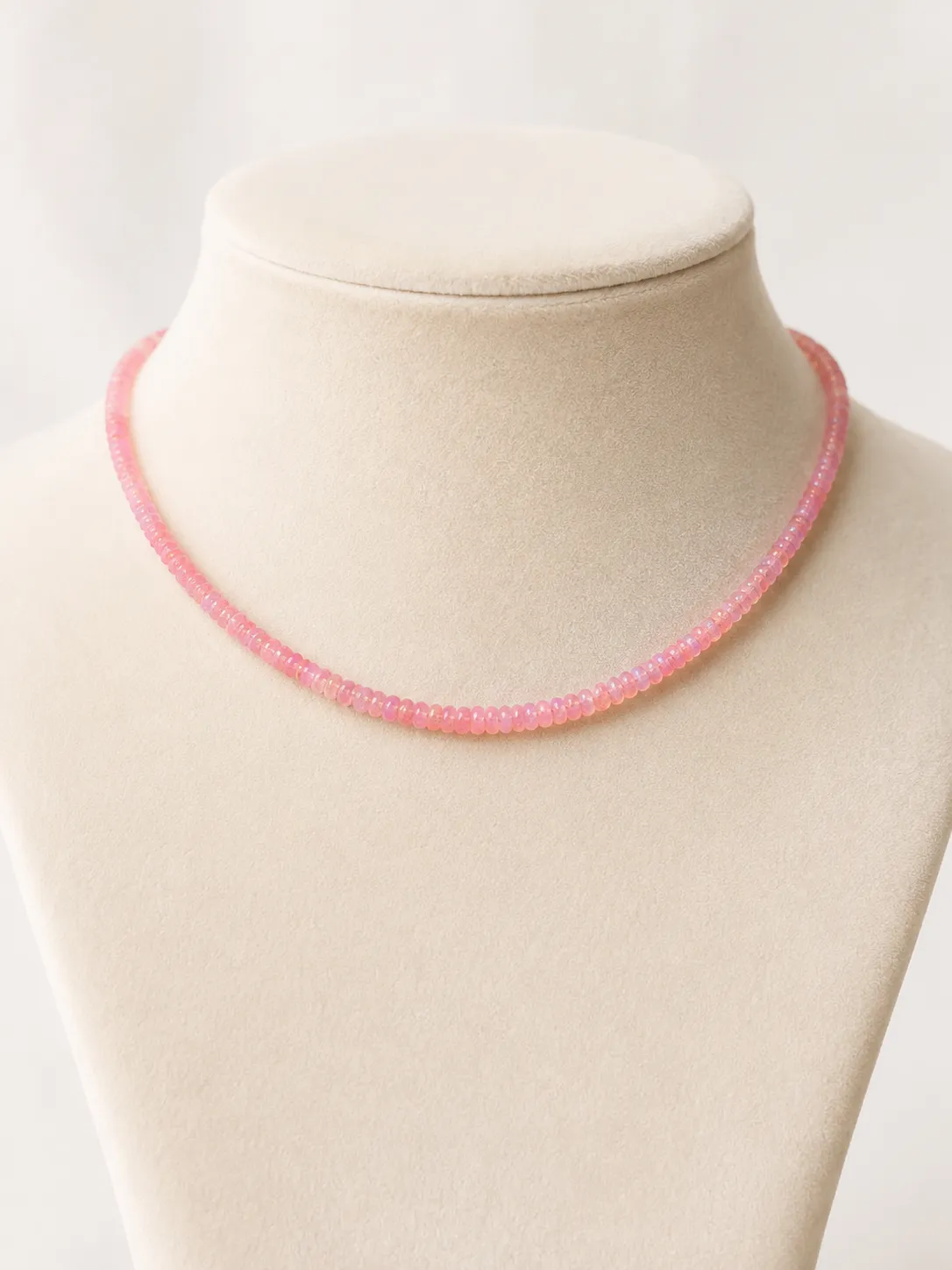 Victoria Jane Blush Opal collana perle opale rosa argento
