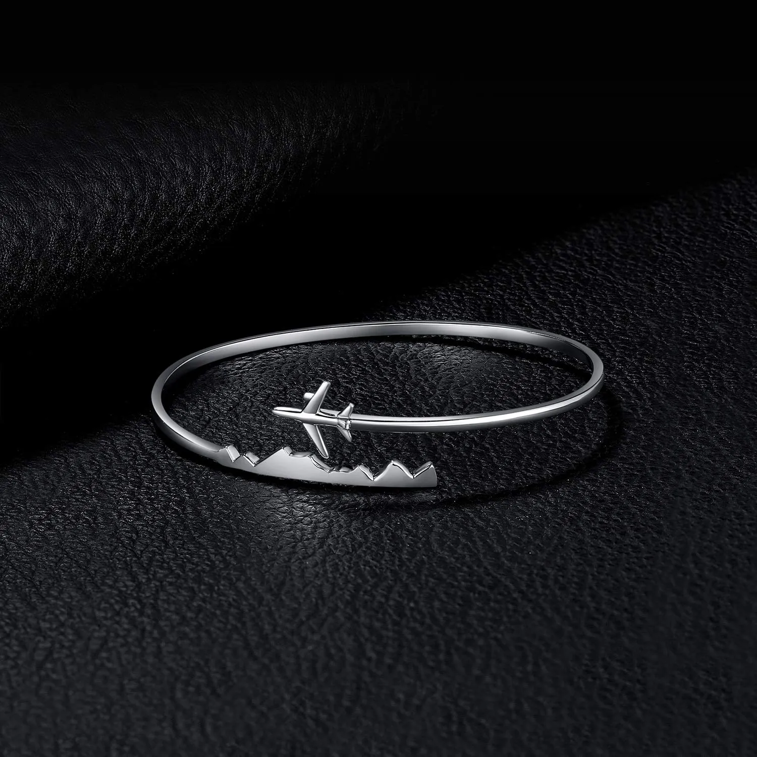 JewelryPalace Airplane bracciale argento 925 regolabile aperto