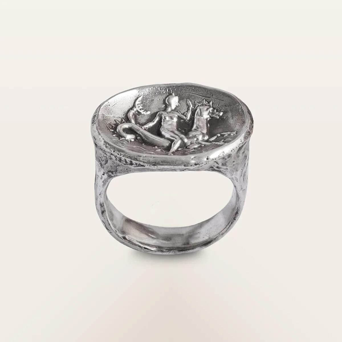 Alfredo Correnti Nesso Anello Ninfa Marina argento