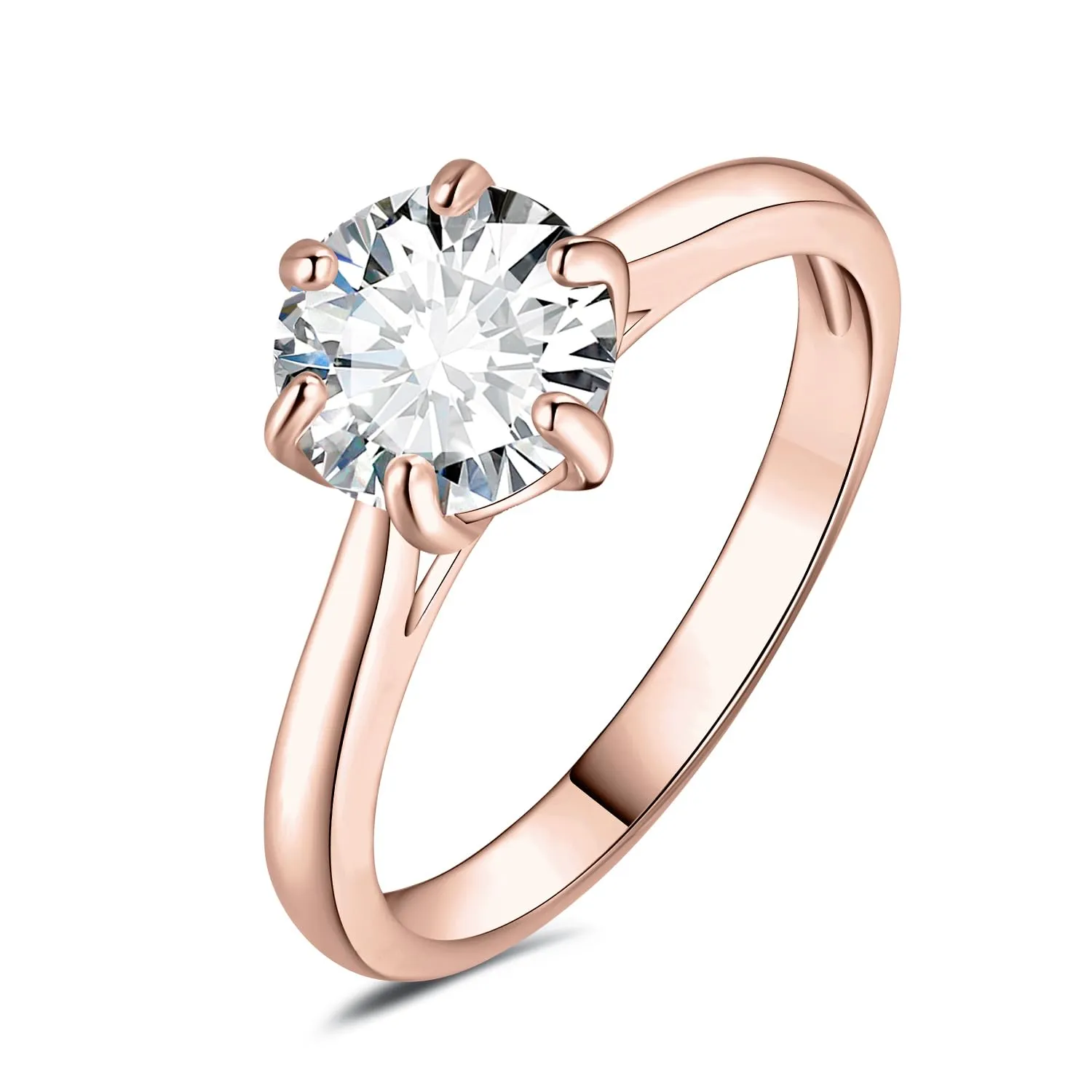 JewelryPalace Classico Solitario 1.0ct anello argento fidanzamento