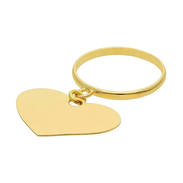 Gioielli Celiento Cuore anello oro giallo 18 kt ciondolo