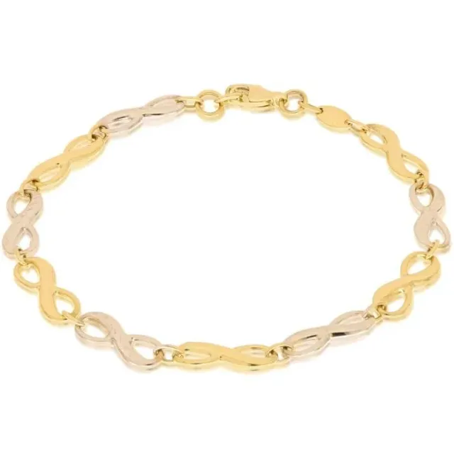 Gioielli Celiento Infinito bracciale oro giallo bianco 18kt
