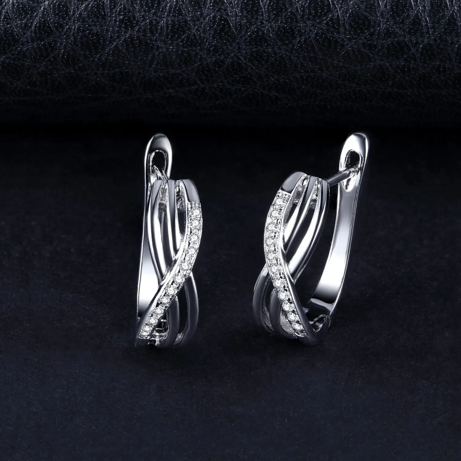 JewelryPalace Hoop Infinito orecchini cerchio argento zirconia