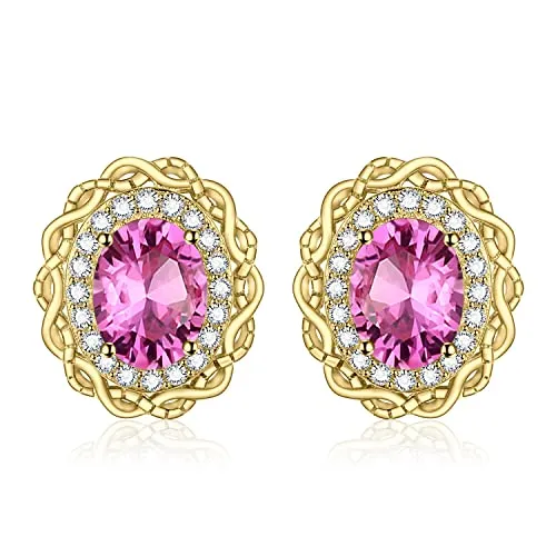 JewelryPalace Halo Rosa orecchini argento punto luce