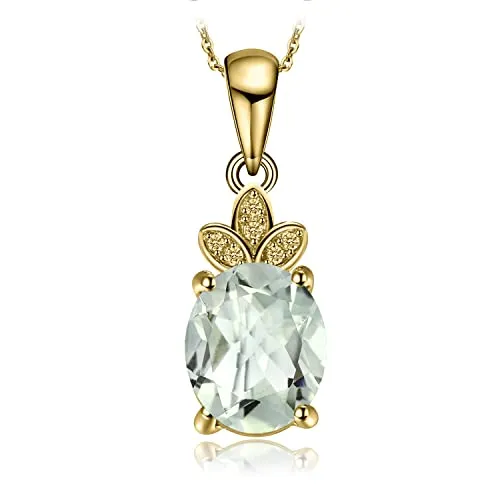 JewelryPalace Classica ovale collana argento topazio bianco 45cm