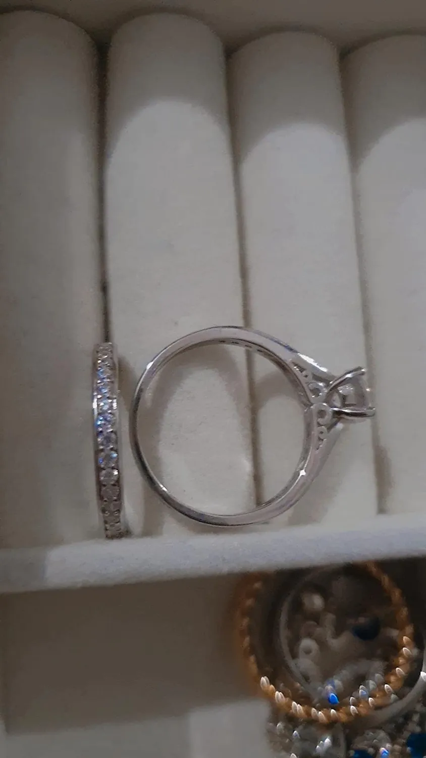 JewelryPalace 1.3ct Anello Solitario Fidanzamento Tre Ori Oro
