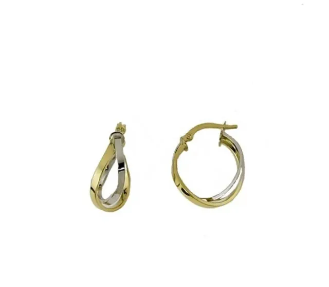 Gioielli Celiento Doppia Canna Bracciale Oro Bicolor 18kt