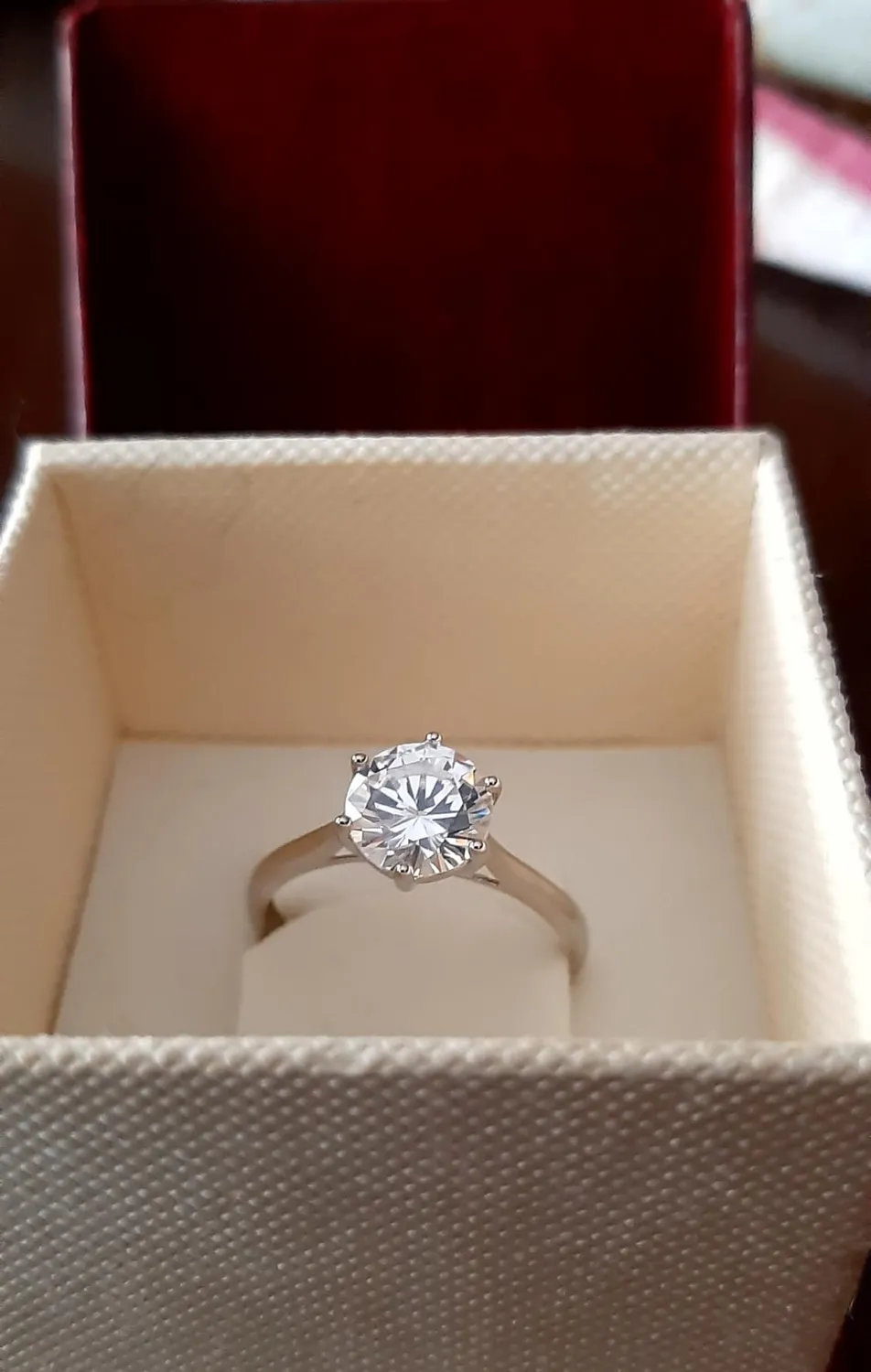 JewelryPalace Classico Solitario 1.0ct anello argento fidanzamento