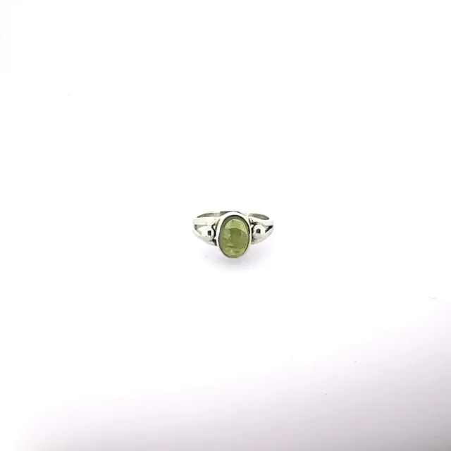 Victoria Jane Peridoto anello argento ovale verde