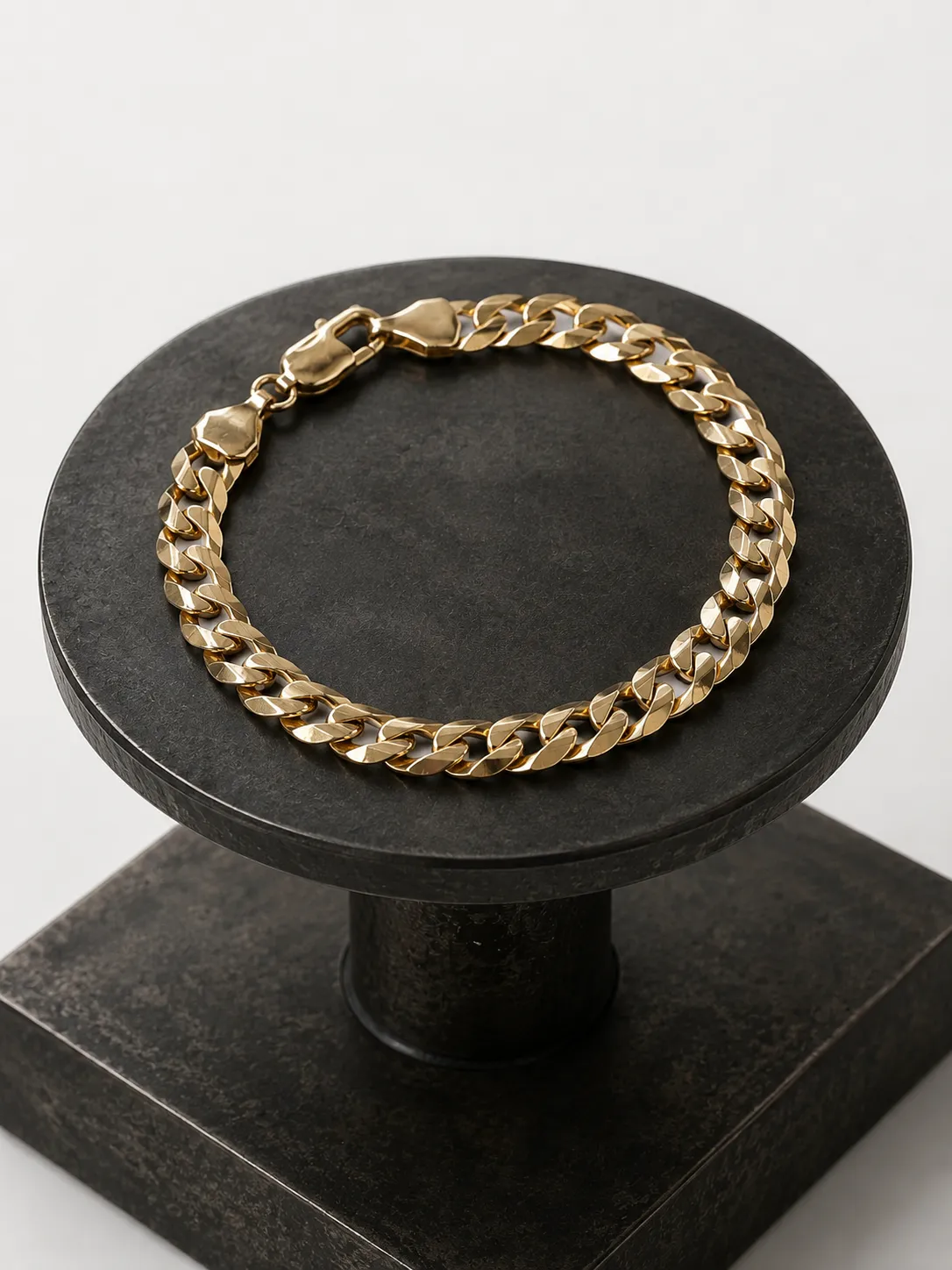 Victoria Jane Curb Chain bracciale oro grumetta uomo