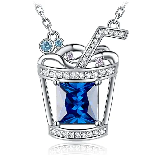 JewelryPalace Bevanda 5.9ct Collana Argento Blu 45cm