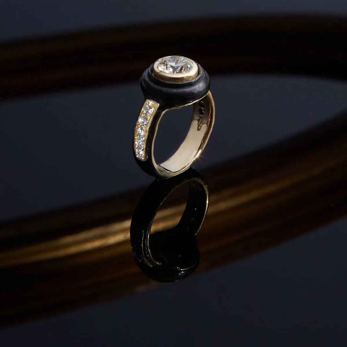 Alfredo Correnti A C Anello Solitario Classico