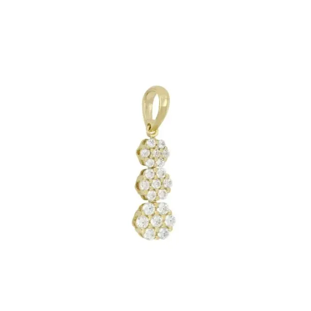 Gioielli Celiento Trilogy ciondolo oro giallo 18kt zaffiri