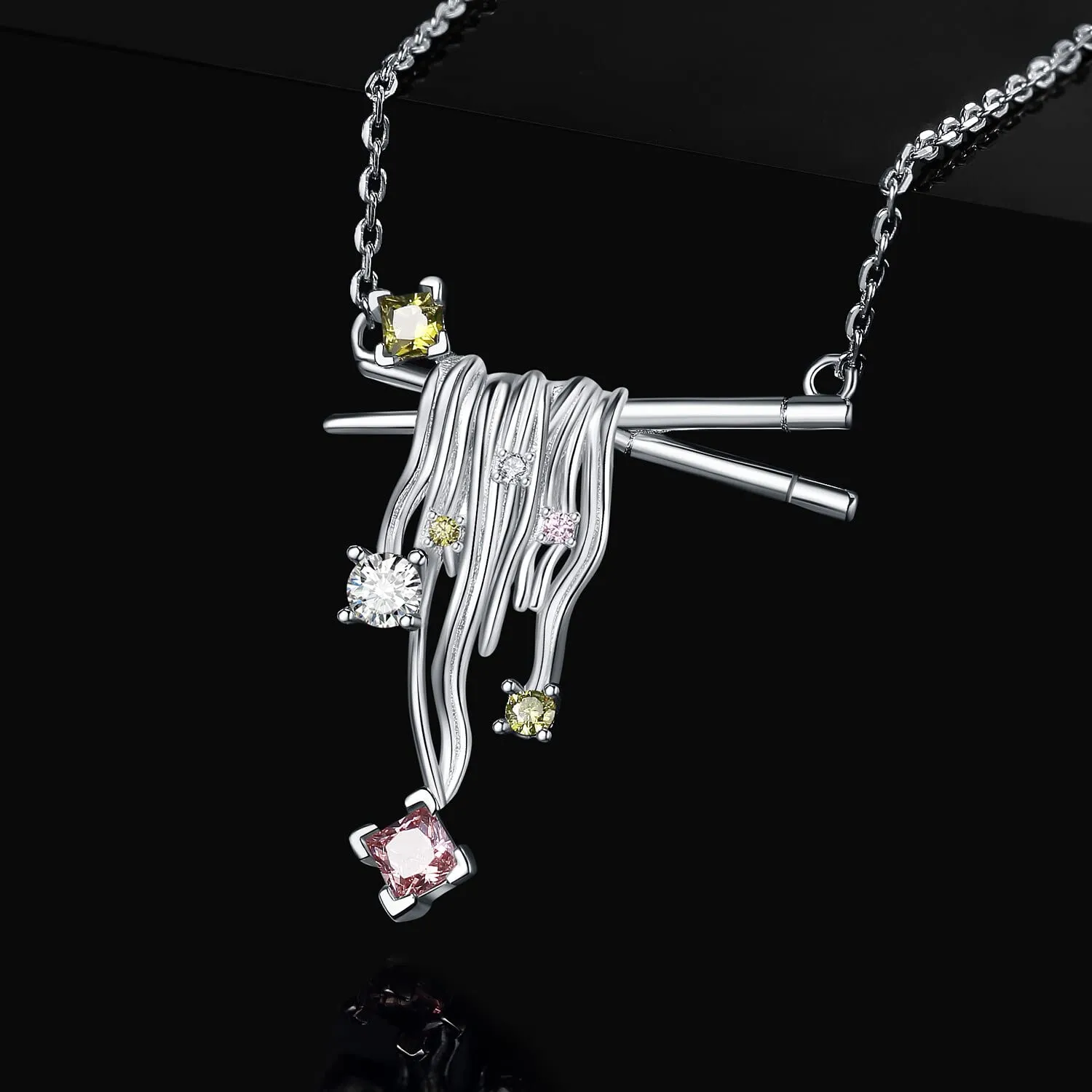 JewelryPalace Bastoncini Pasta 0.7ct collana argento 45cm