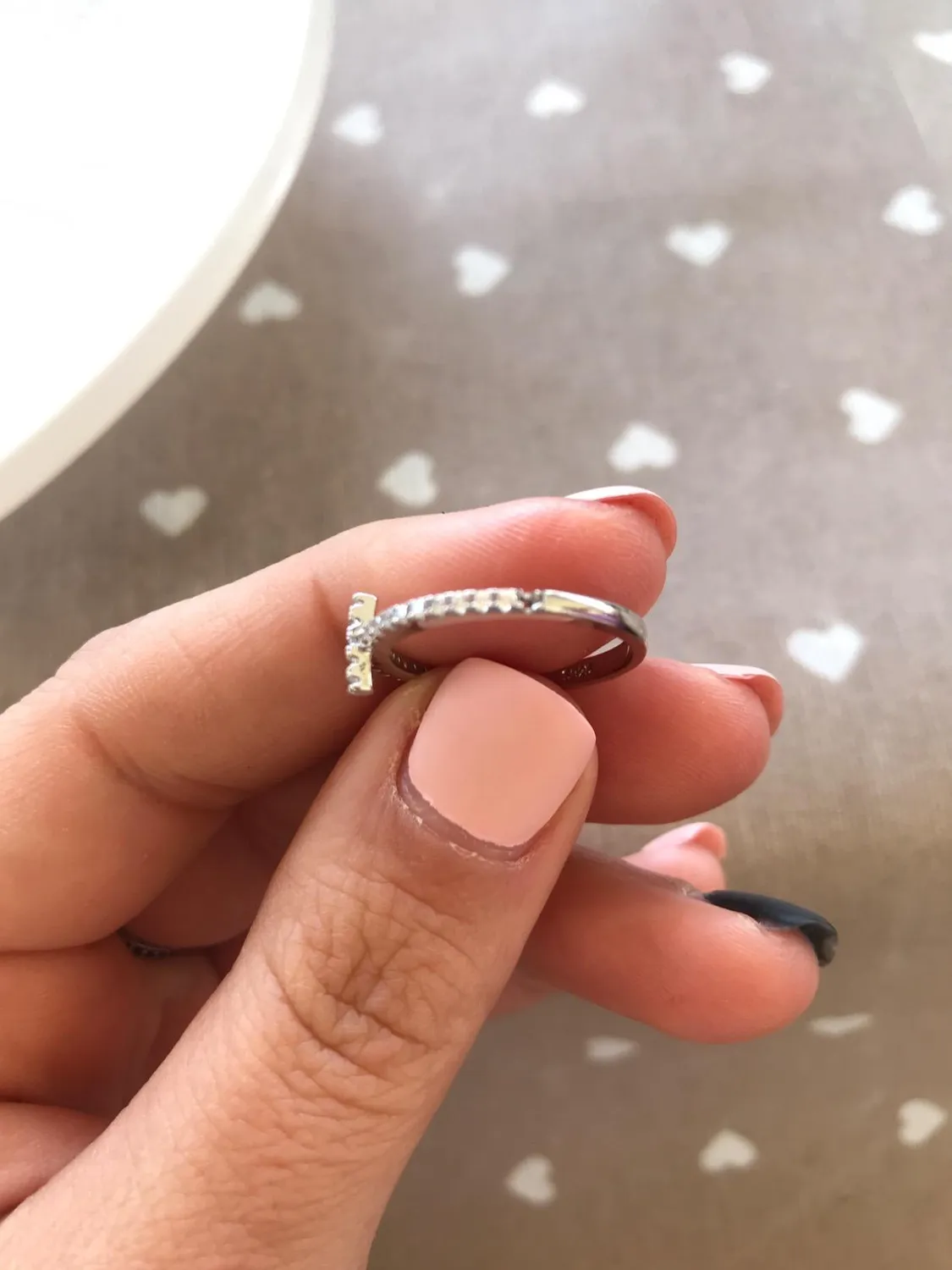 JewelryPalace Eterno Amore Croce Anello Argento 925 sobrio