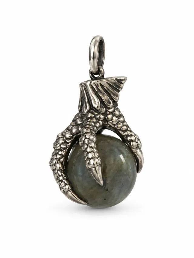 Victoria Jane Dragon ciondolo labradorite argento drago