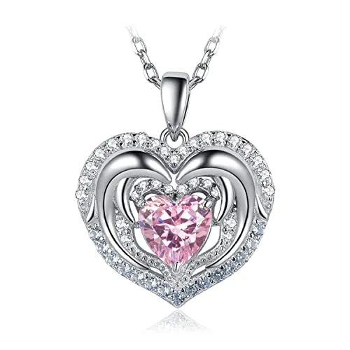 JewelryPalace Delfino 2ct Collana Argento Rosa 45cm