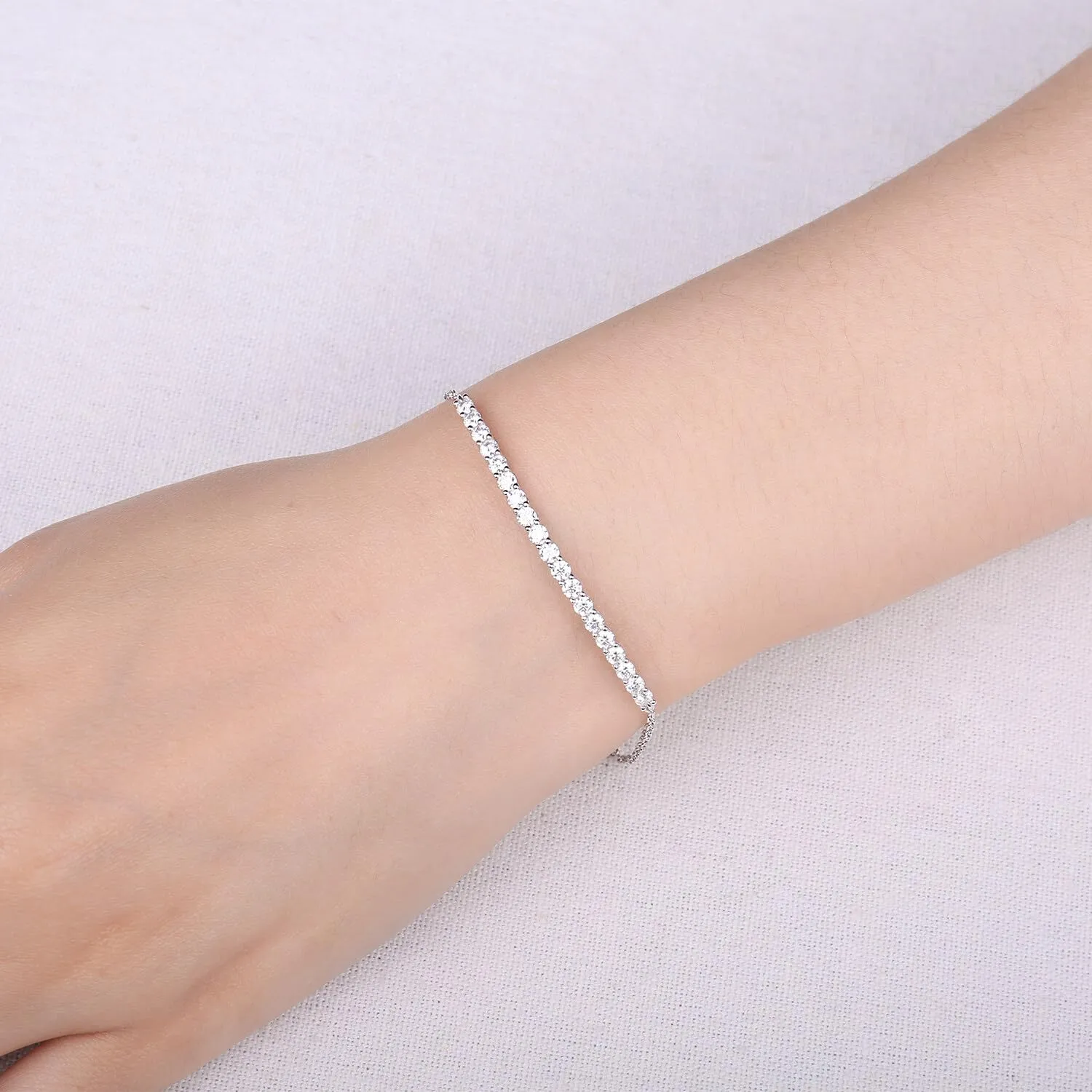 JewelryPalace Amor Eterno bracciale argento tre ori rotondo